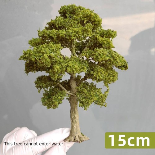10-15cm HO/OO Scale Autumn Tree Miniatures Garden Landscape Scenery Tree Model - Foto 27 di 31