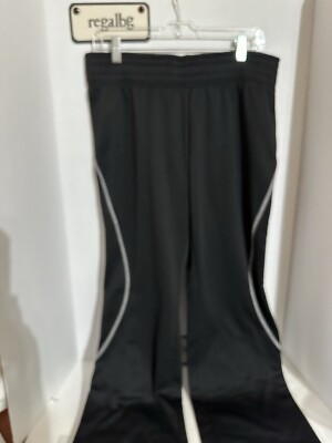 Xersion Black Loose Fit Drawstring Athletic Sweat Pants Size M/M