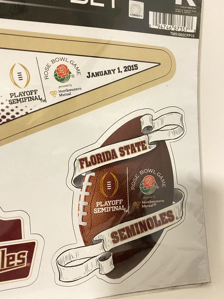2015 Florida State Seminoles Juego de 3 imanes de equipo excelentes gráficos. Rose Bowl Foto 4 de 4