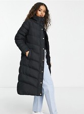 Threadbare Petite Opa Women's Maxi Puffer Coat With Belt In Black