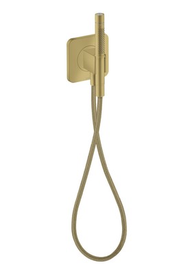 Hansgrohe hose connection and shower holder Axor 49626950 Brushed Brass
