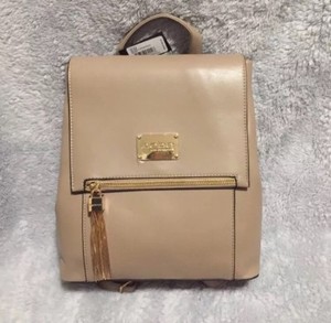 Bebe Taupe Zsa Zsa Flap Backpack Ebay