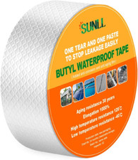Butyl Waterproof Tape 2" W X 16'L, Upgraded Leak Proof Butyl Seal Strip