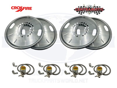 #ad 24.5 Aluminum Wheel amp; 110psi Tire Pressure Balancing Kit For 2 Drive Axles $695.96