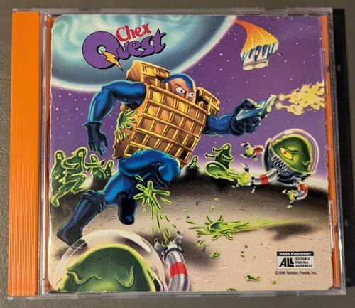 Chex Quest - 1996 Vintage PC CD ROM Cereal Box Game AOL - w/Cover - G ...
