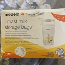 Medela Breast milk storage bags 6 oz 100 Bags New