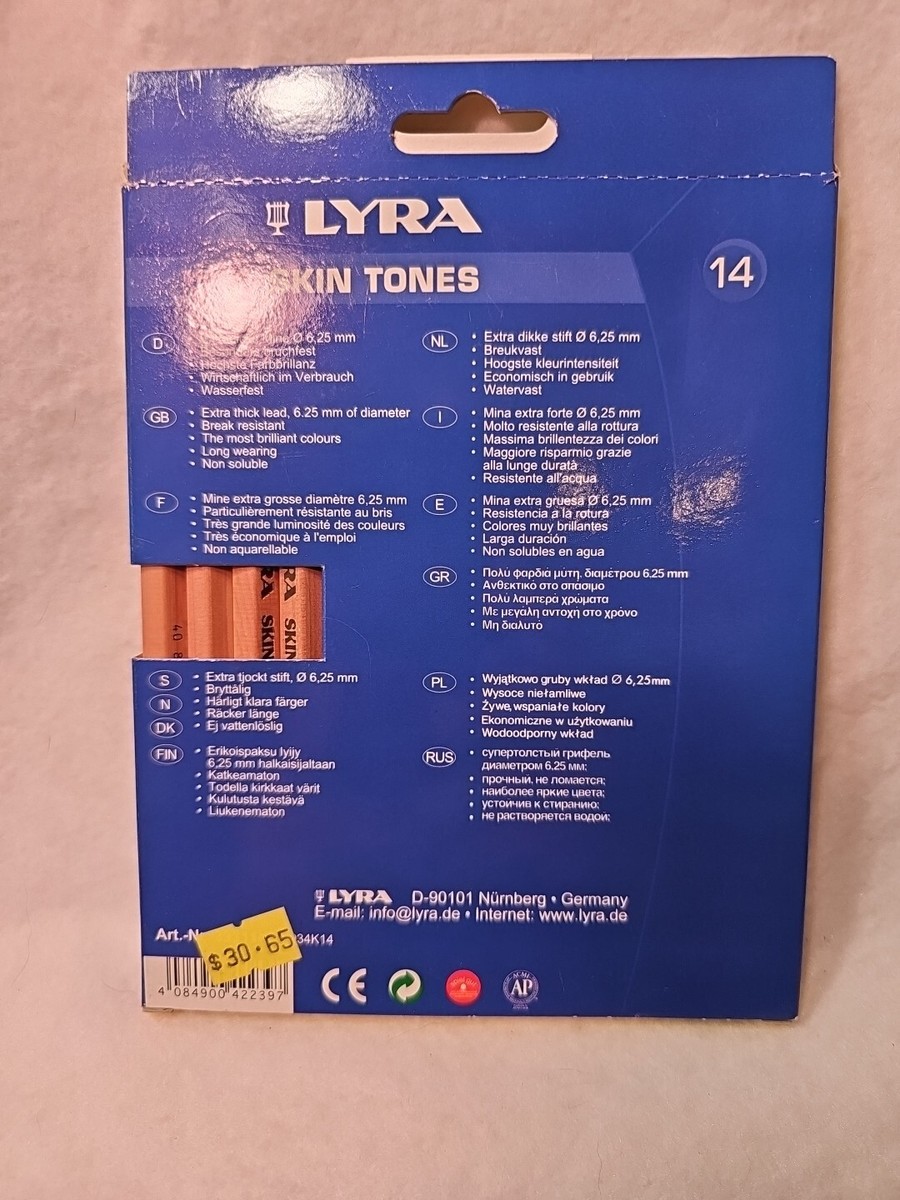 Lyra Colored Pencils 14 Skin Tone Set Made in Germany