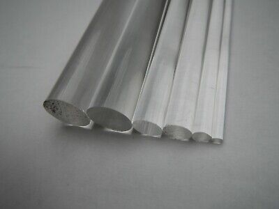 CLEAR ACRYLIC PERSPEX ROUND SOLID BAR 2mm 3mm 4mm 5mm 6mm 8mm 10mm 12mm15mm 20mm