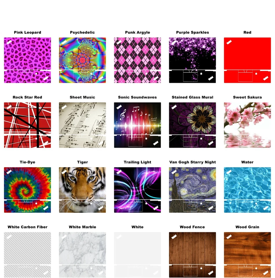 Choose Any Vinyl Skin / Decal Design for the Lenovo ThinkPad T480S -Free US Ship - Image 4 of 4