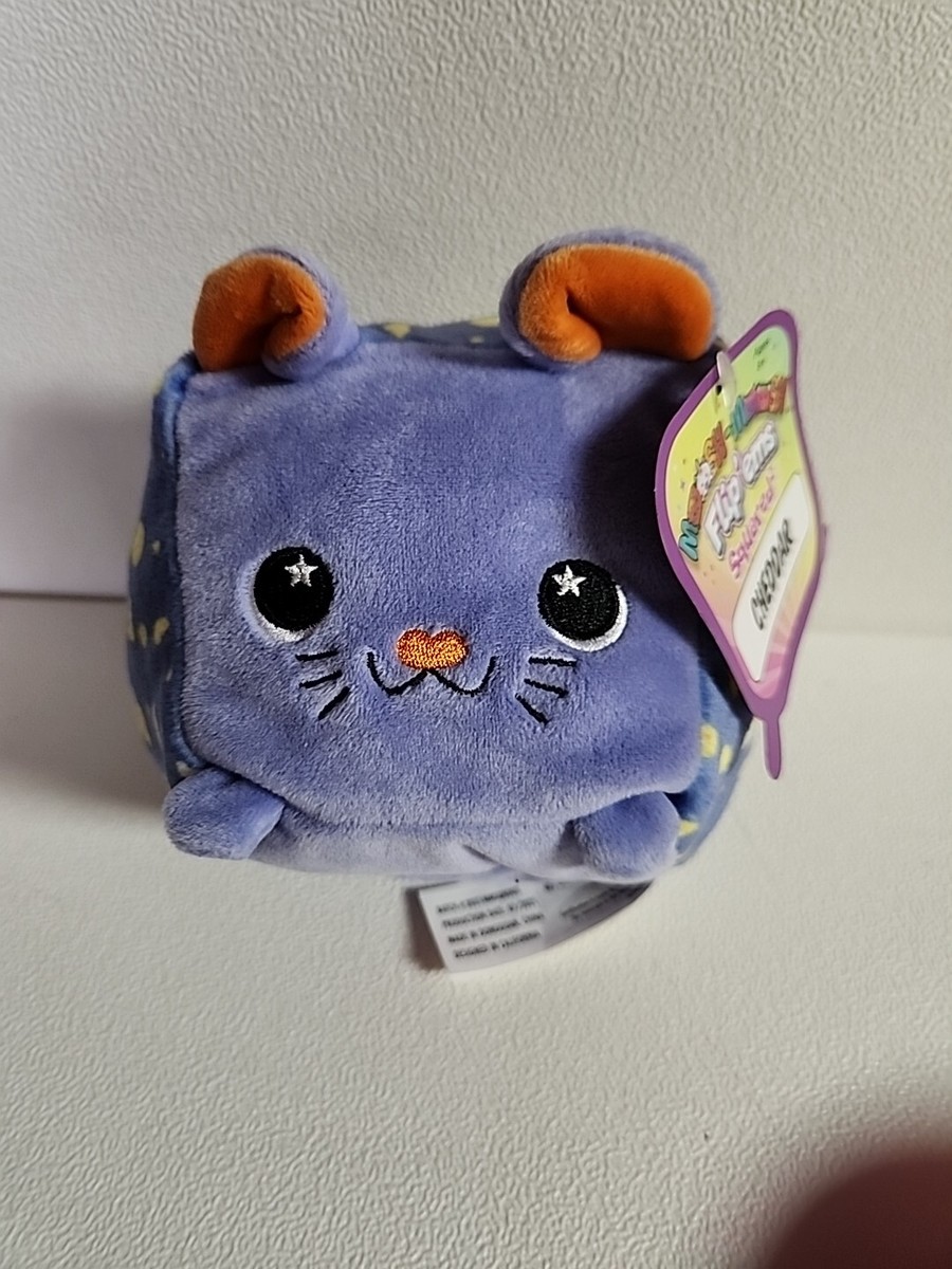 Moosh Moosh Squared CHEDDAR Flip'ems Inside Out Plush Stuffed