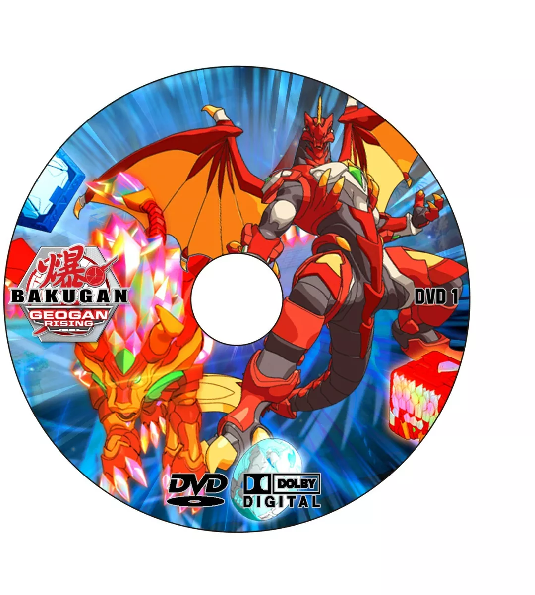 Bakugan Geogan Rising Anime Series Episodes 1-25 English Audio with Eng  Subs