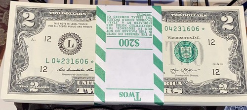 5 ⭐️STAR NOTES⭐️ $2 BILL VERY RARE GEM UNCIRCULATED SAN FRANCISCO 2013 CONSECUTI - Picture 8 of 11