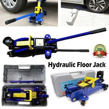 2 Ton Hydraulic Trolley Car Jack + Case Lift Emergency Garage Floor Trolly Jack