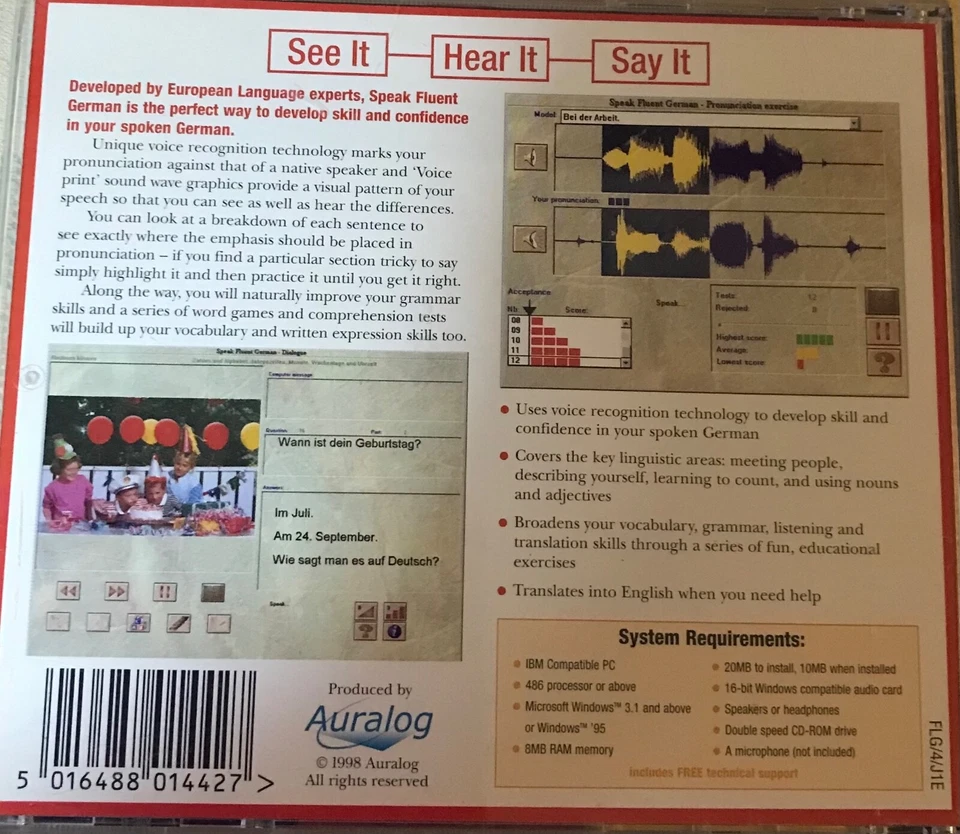 PC CD Rom Speak Fluent German VGC - Image 2 of 3