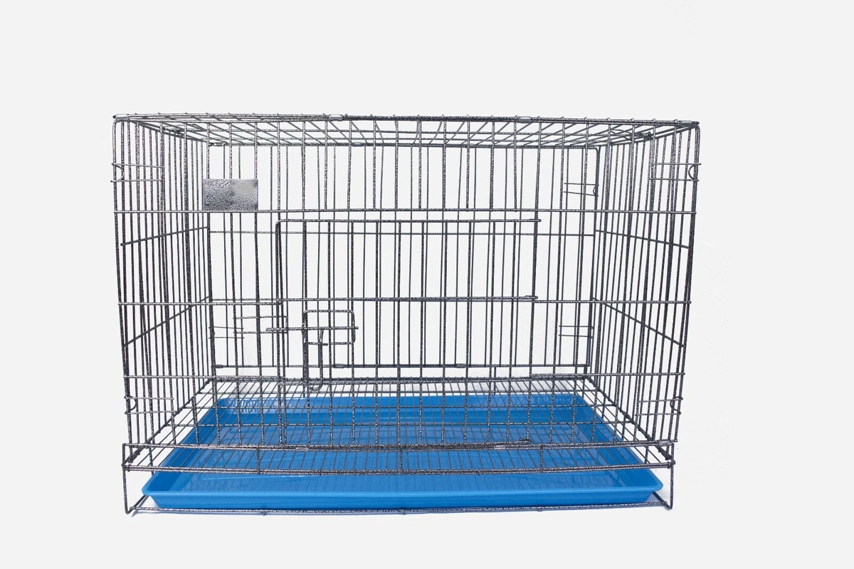 Trasportino per Gatti e Cani di Taglia Media in Metallo Pieghevole 77x46x55cm