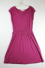 Ann Taylor Loft Dress Medium M Pink Purple Sleeveless Knee Length
