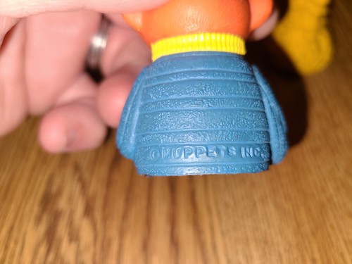 3 Vintage Sesame Street Muppets Inc. Rubber Finger Puppets Big Bird And Ernie - Picture 5 of 7