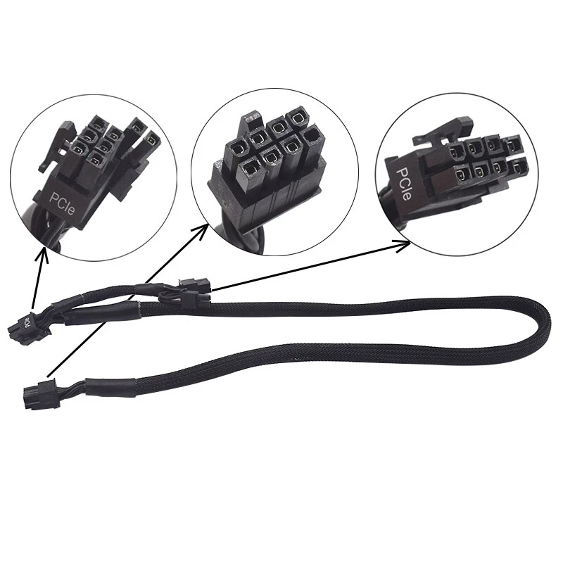 Genuine Corsair Modular 8Pin to PCIe Dual 8Pin Power Cable 34-0 00412 Type4 - Image 3 of 4