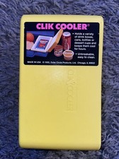 Clik Cooler mini vintage 1993 insulated yellow Unbreakable made in the USA EUC