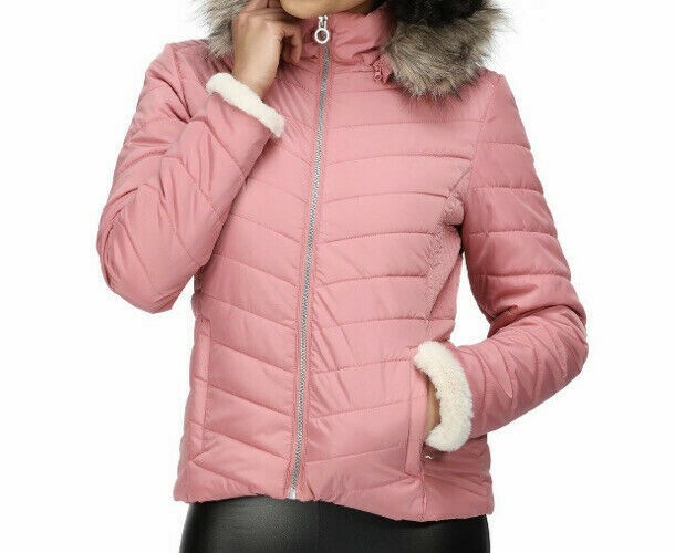 New Womens Regatta Winslow Water Repellent Insulated Coat Dusty Rose Size UK 10