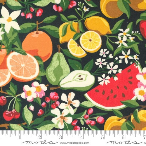 Fruit Loop 30 Fat Quarters Basic Grey Moda Quilt Retro lemon Fabric Sew 30730AB - Picture 6 of 21