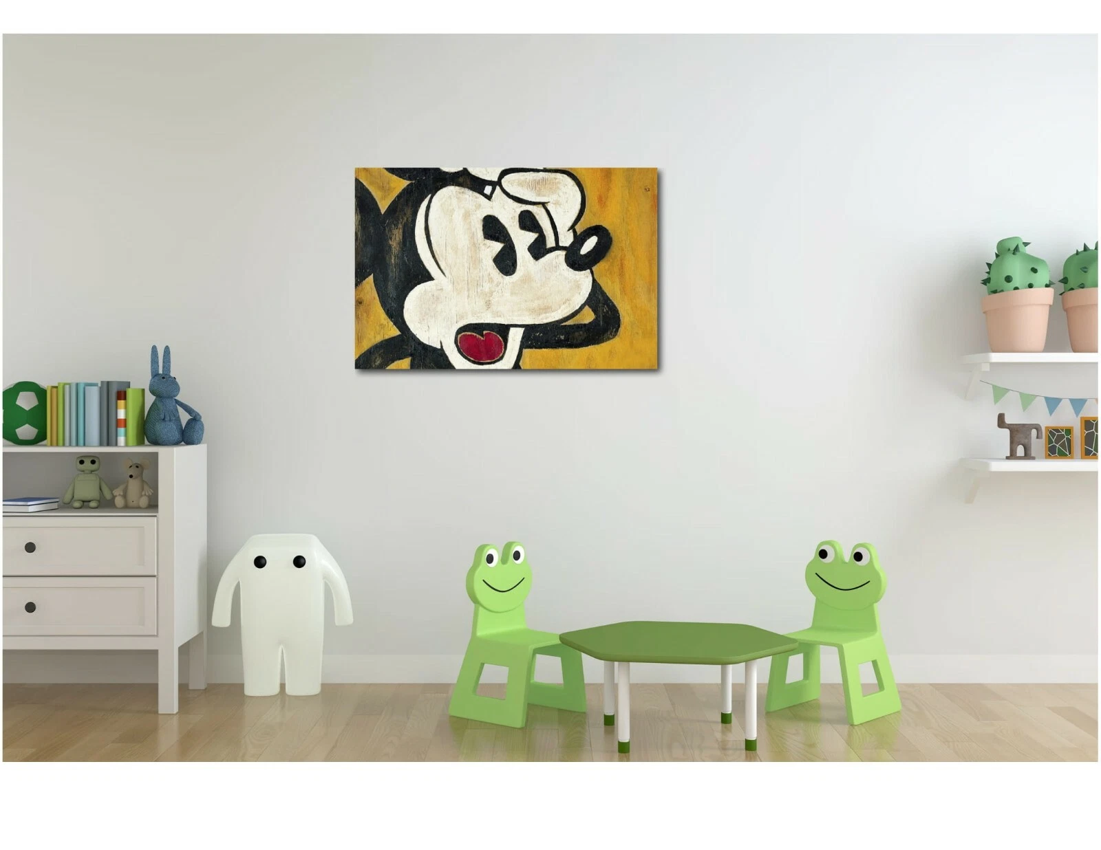 Mickey Mouse Vintage Canvas Wall Art Print