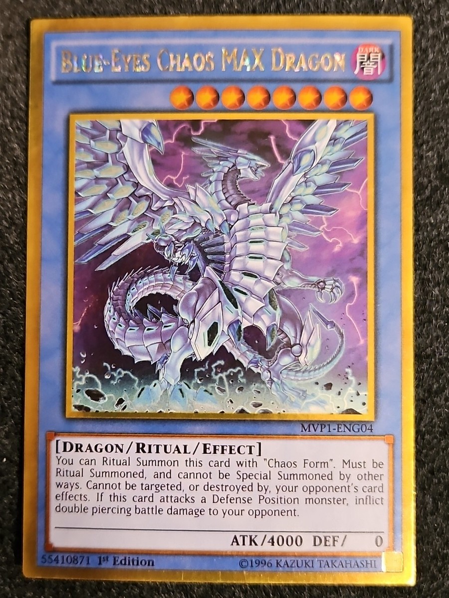 Blue-Eyes Chaos MAX Dragon - MVP1-ENG04 - Gold Secret Rare - 1st