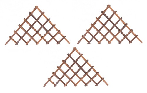 Expanding Wooden Trellis Climbing Plant Fence Panel V Design Lattice 4.5ft-140cm - Picture 9 of 10