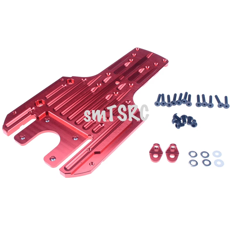 Alloy CNC Rear Chassis Plate 6061 Aluminum Fit 1/5 HPI BAJA RV KM 5B 5T 5SC - Image 2 of 4
