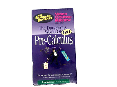 Pre Calculus The Standard Deviants SEALED VHS Tape Educational Video Course he 
