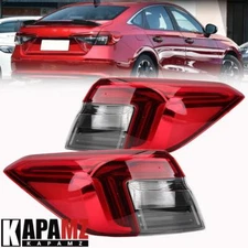 Left+Right LED Rear Tail Light Brake Stop Lamps For Honda Civic Sedan 2022-2023