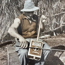 VINTAGE Photo Photograph 1934 Poster Magazine ART Bush Violin Music WA MOTOR OIL