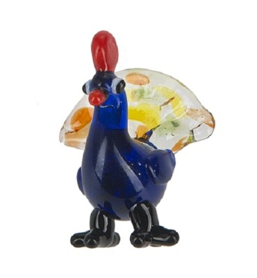 Ganz Miniature World Mini Glass PEACOCK Tiny Collectible Figurine New