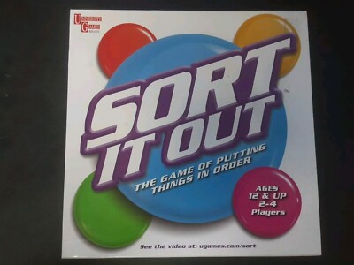    Sort It Out Brettspiel komplett von University Games 