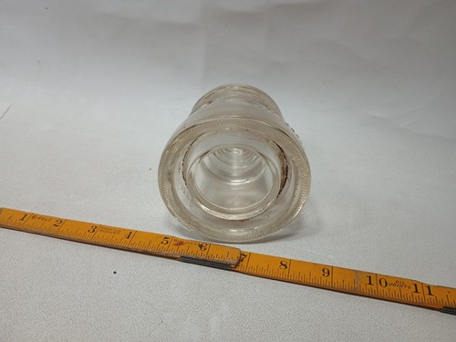 Vintage Hemingray #45 Made in USA 14-54 Clear Glass Insulator. No chips. Os47 - Picture 6 of 6
