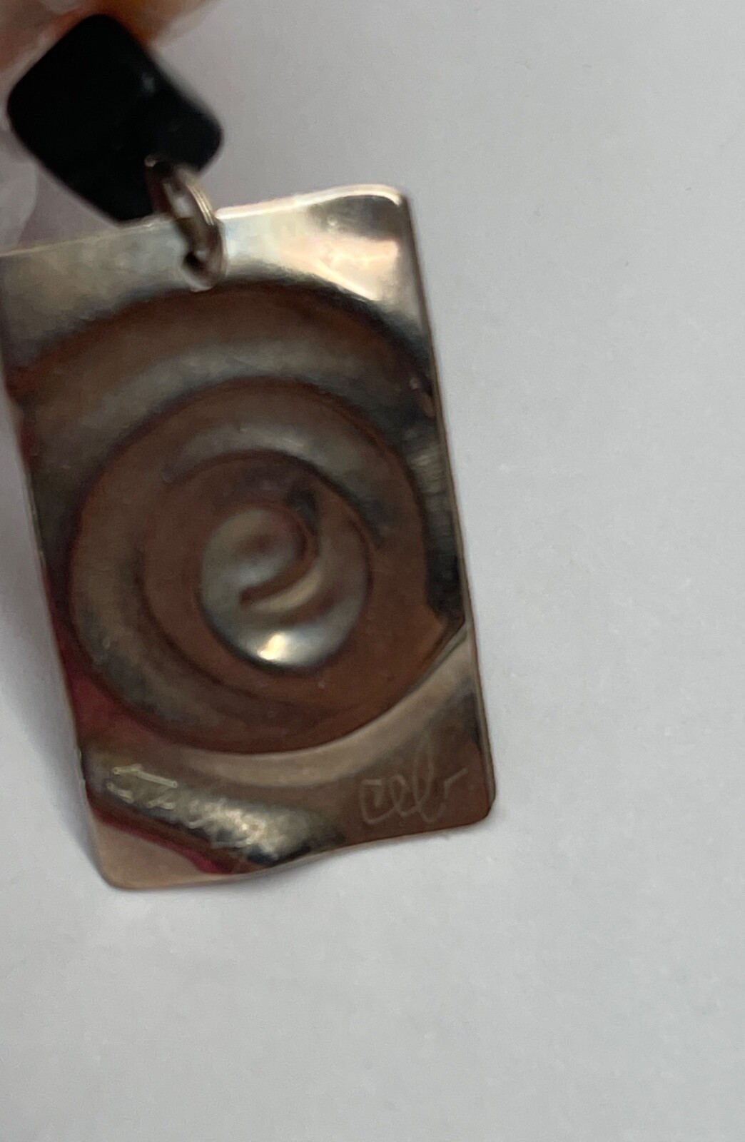 Sterling Silver Spiral Rectangle Dangle Earrings … - image 5