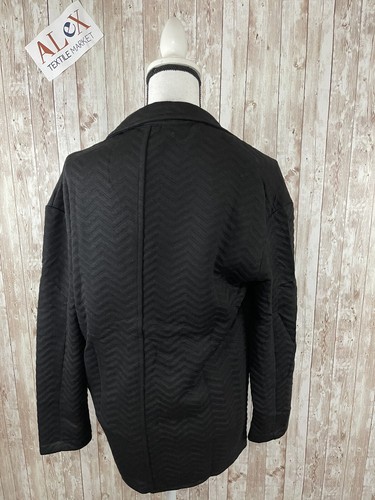 Stradivarius Blazer Jacket Womens Small Black Sport Coat Black Sweater N128 - Picture 5 of 8