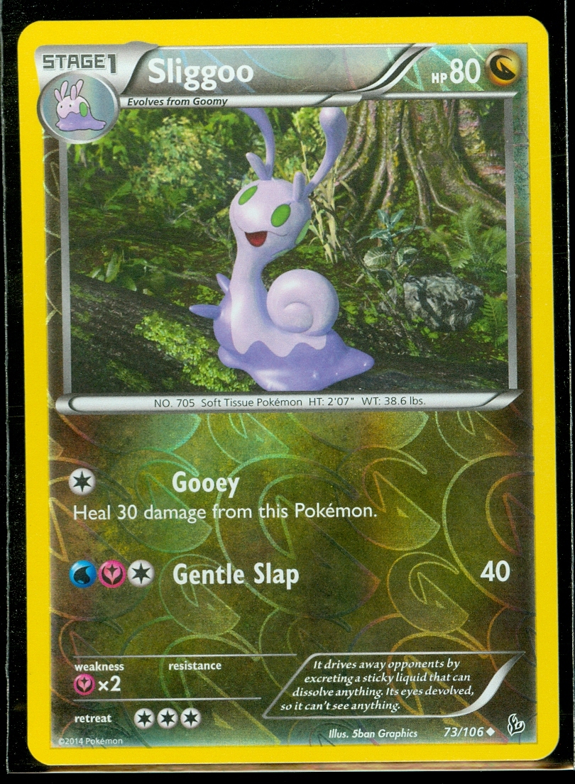 Pokemon SLIGGOO 73/106 - XY Flashfire Rev Holo MINT!