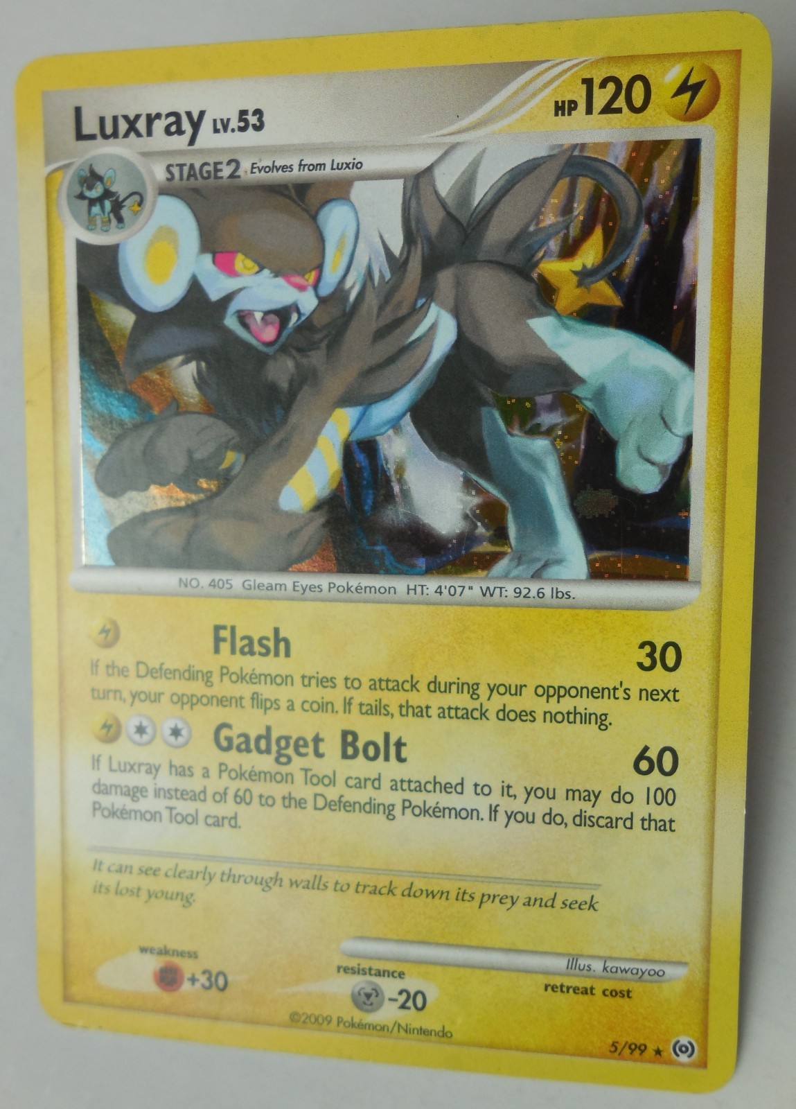 Luxray 5/99 Rare Holo Platinum Arceus Set Pokémon LP/MP