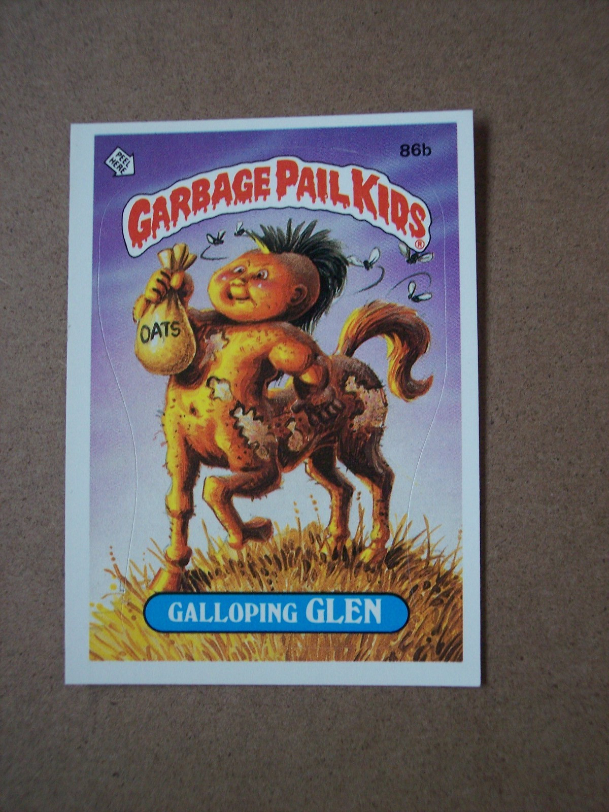 1986 Garbage Pail Kids series 3 Galloping Glen 86b checklist GPK OS3 one * NM