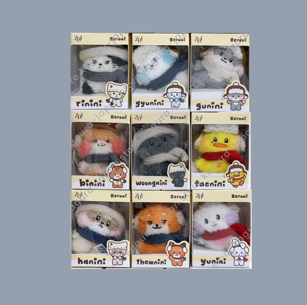 tenini テニニぬいぐるみ winter zeroni ZB1 テレ　未開封 ZB1 LINE FRIENDS ZERONI Pop Up Sinsa【Winter Plush 】Doll Stuffed