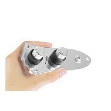 920D Custom JB-CON-CH-BK-T Concentric Loaded Bass Control Plate, Switch, Chrome