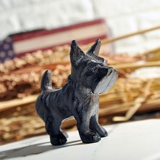 Dog Statue Puppy Figurine Collection Crafts Housewarming Gift Decorative