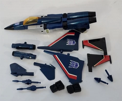 J-916 VINTAGE 1980'S HASBRO G1 TRANSFORMERS DECEPTICON JETS THUNDERCRACKER