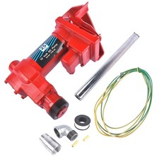 25 GPM Red Heavy Duty 12 Volt Fuel Transfer Pump for Gasoline Diesel Kerosene