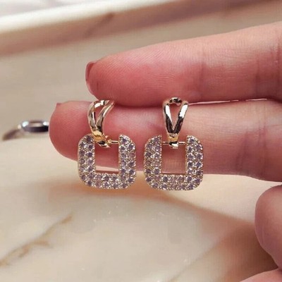 2.5 Ct Round Cut Simulated Ruby Women Dangle Drop Earring 14k Yellow Gold Plated