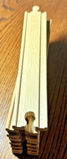  2 Brio Long 6.5 in Hardwood Train Track Straight Single Sided