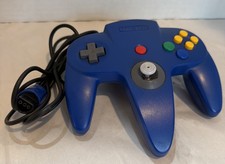 N64 Blue-Nintendo Controller Official Remote OEM N64 NUS-005