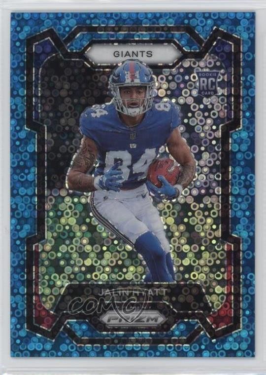 2023 Panini Prizm Rookies No Huddle Blue Prizm 41/95 Jalin Hyatt #378 11fq