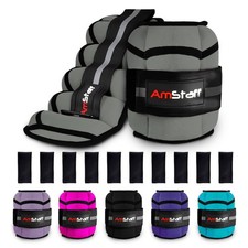 Adjustable Ankle Weights 1 Pair 2 4 6 8 10 Lbs Leg Weight Straps for Strength...